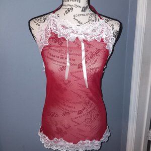 Women's lingerie lace halter nightwear